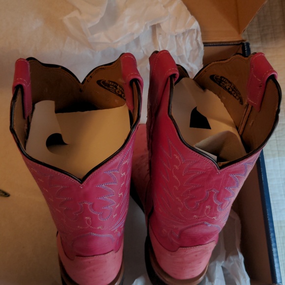 Lucchese Pink Cowboy boots women's size 6 B - Picture 12 of 16